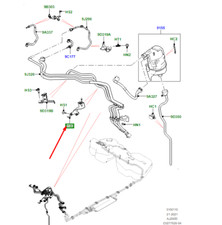 Kraftstofffilterhalterung für LR Range Rover Velar L560 LR093058 Originalteil