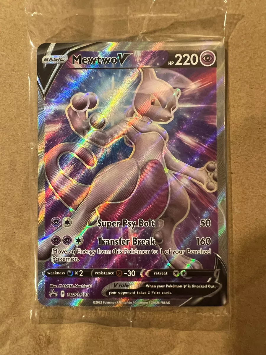 *IN HAND** MEWTWO POKEMON GO TCG FULL ART PROMO ETB SWSH229 SEALED