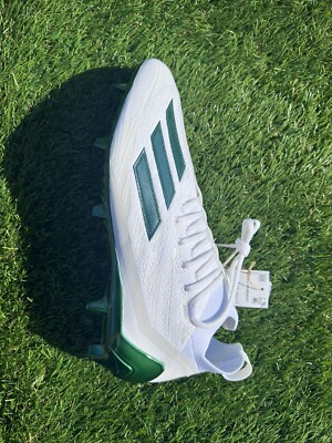 Size 12 Adidas ADIZERO PRIMEKNIT Low Top Football Cleats White/Green HP8744 2023