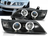 Scheinwerfer Paar BMW Z3 96-02 Angel Eyes Schwarz