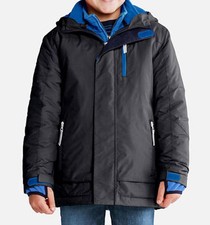 LANDS' END Boy's 2T Black Stormer 3-in-1 Systems Parka or Coat NWT 119