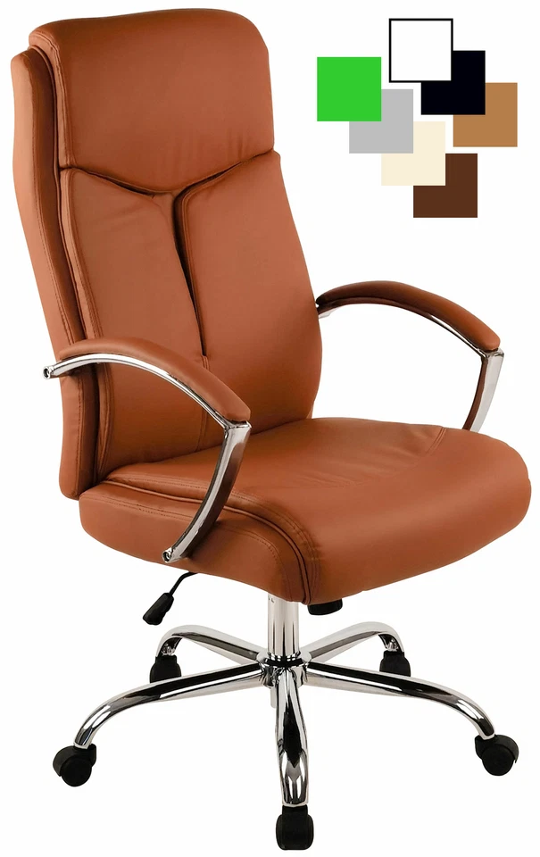 Bürostuhl Vaud Kunstleder XL Chefsessel Drehstuhl Leder Arbeitsstuhl ergonomisch