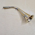 Brass stethoscope hearing tube hearing pipe hearing machine ear Trumpet 18 cm