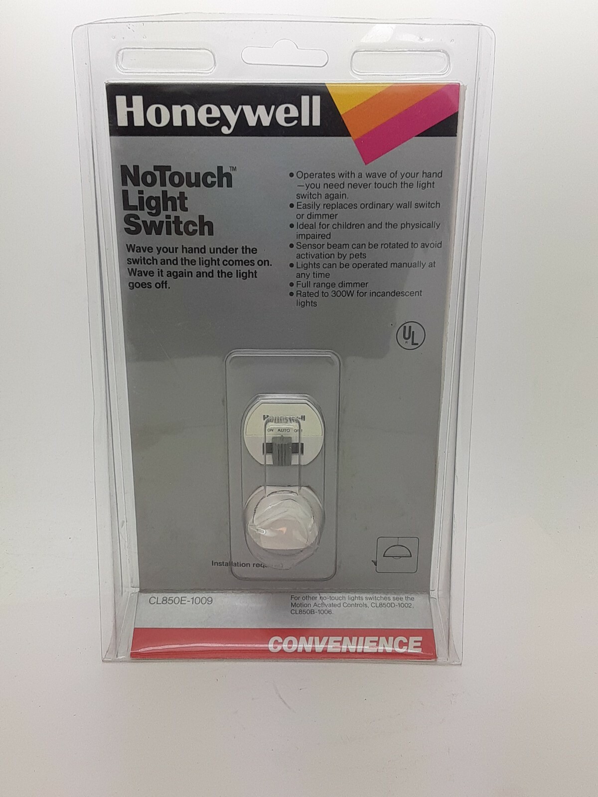 NEW Honeywell NoTouch Wall Switch CL850E-1009