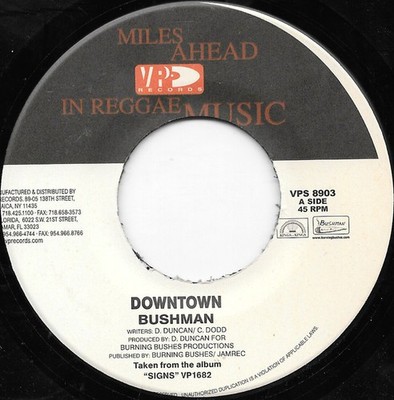 Bushman - Downtown / Light It Up (7'') (Very Good Plus (VG+)) - 3796290962