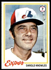 1978 Topps Darold Knowles Montreal Expos #414
