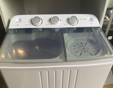 8.5kg Twin Tub Portable Washing Machine Compact Mini Laundry Washer Spin Dryer