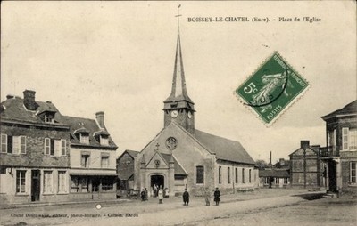 Ak Boissy le Chatel Eure, Place de la Église - 4758874