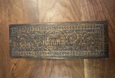 Antique 1800s Wheeler Wilson Sewing/Jewelry Box Carved Oak Woodwork Dovetail