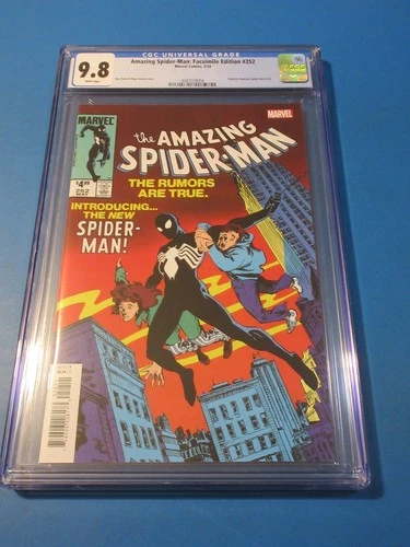 Amazing Spider-man #252 Facsimile Reprint 1st Black Costume CGC 9.8 NM/M Gem Wow