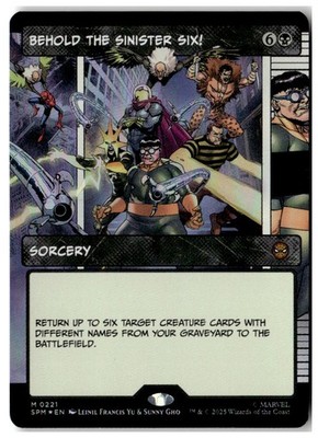 MTG Foil Behold the Sinister Six!(Borderless) - Marvels Spider-Man