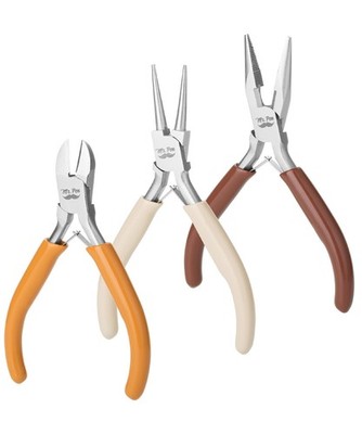 Mr. Pen- Jewelry Pliers Set, 3 Pack, Autumn Colors, Rubber Handle & 