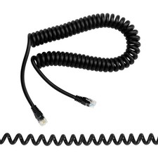 RJ12 Telephone Cord, 6P6C Male to Male Telephone Straight Wired Cable, Retrac...