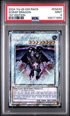 #ad Scrap Dragon *PSA 9* RA03 EN240 *Platinum Secret Rare* 2024 * Yugioh $25.00