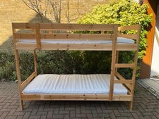 IKEA Mydal Pine Bunk Bed Frame 90x200 Cm including mattresses! Sold as seen.