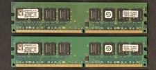 TWO (2) Kingston 1 GB 533 MHz DDR2 SDRAM Memory KVR533D2/1GR