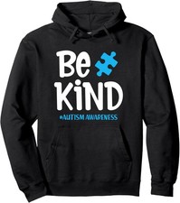 Autism Awareness Mom Dad Be Kind Autistic Unisex Hooded Sweatshirt