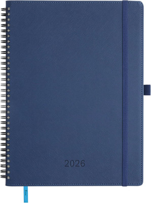 Kalender 2026: A4 Buchkalender 29x21,7cm Ringbuch Terminplaner 1 Woche 2 Seiten