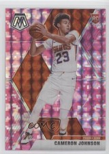 2019-20 Panini Mosaic Rookies Pink Camo Prizm Cameron Johnson #203 4f5