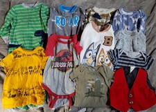 Carter's Etc 11 Pc Lot 12 Baby Clothes 12 Month Boy Sleepers Bodysuits Pants
