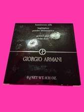 Giorgio Armani Luminous Silk Highlighter Golden Glow Compact with Brush