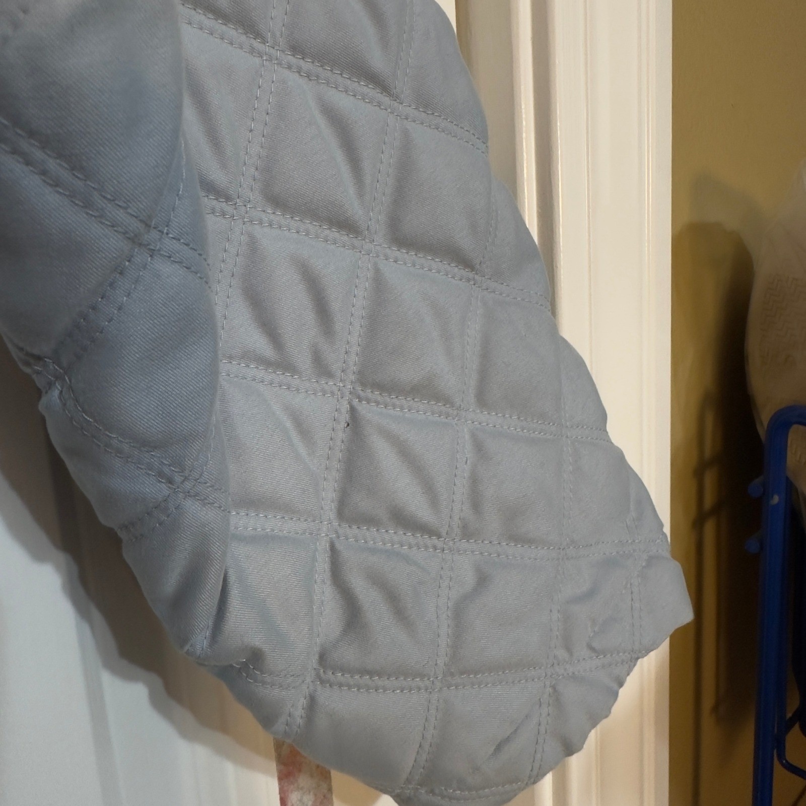 Ariat Quilted Jacket Light Blue Full Zip Collar Equestrian Gorpcore Preppy L