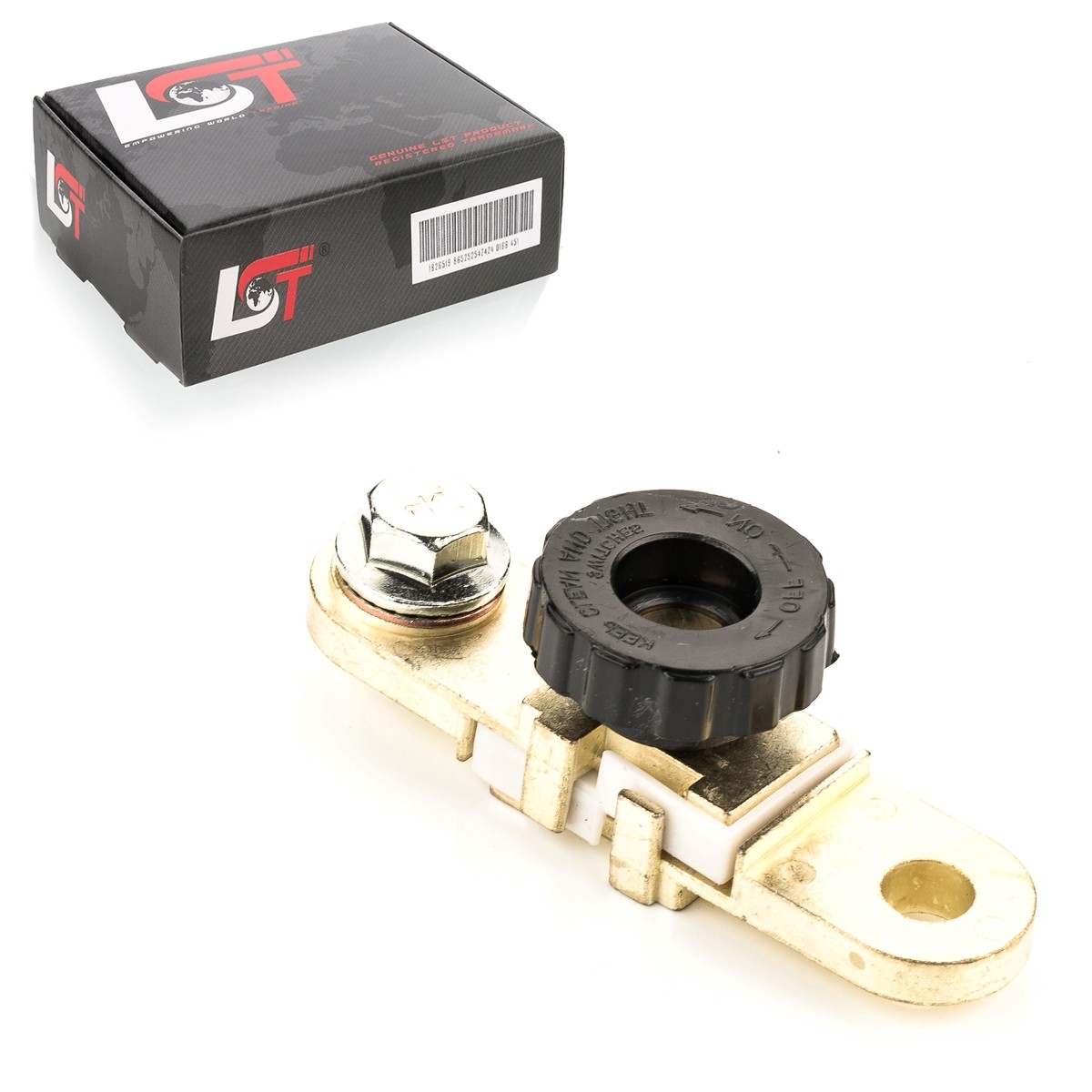 Car Battery Isolator Disconnect Switch with Round Knob Black for VAUXHALL
