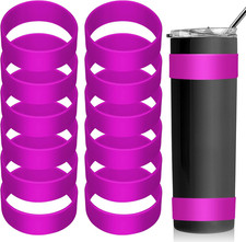 12 Pcs Silicone Bands for Sublimation Tumblers Elastic Sublimation Paper Hold...