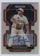 2022 Panini Prizm Draft Picks Silver Prizm Auto Pete Hansen #PDP97 Auto 7ud