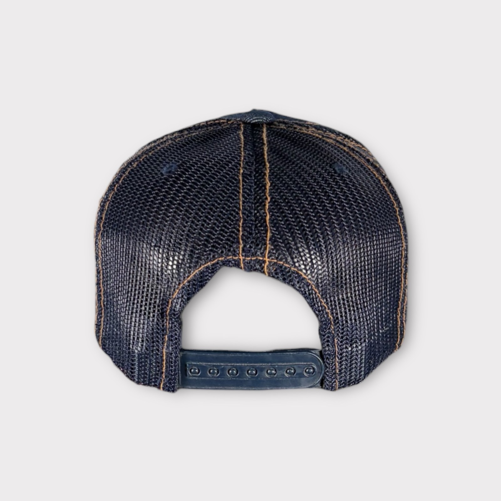 Von Dutch Denim Trucker Cap Y2K Diamante Spellout Logo - One Size image 4