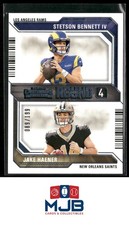 2023 Contenders Stetson Bennett IV Jake Haener /199 Round Numbers Blue #20