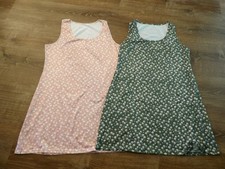 REDUCED Lot of 2 Womens L Sleeveless Stretch Poly/Spandex Tank Dresses NWOT