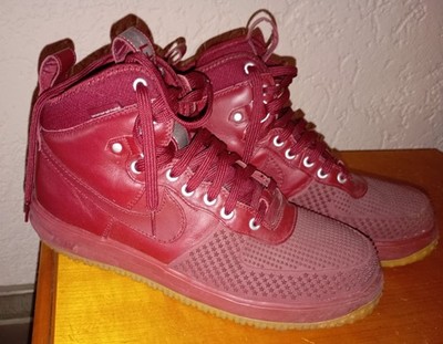 NIKE LF1 LUNAR AIR FORCE 1 Duckboot Shoes Rare Bordeaux 46