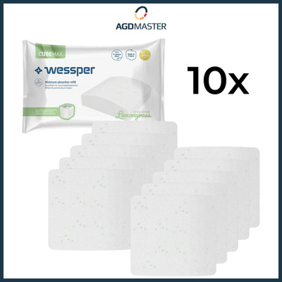 Feuchtigkeitskiller Nachfüllpack 10x 250g Tabs Zitronengrasduft Wessper CubeMax