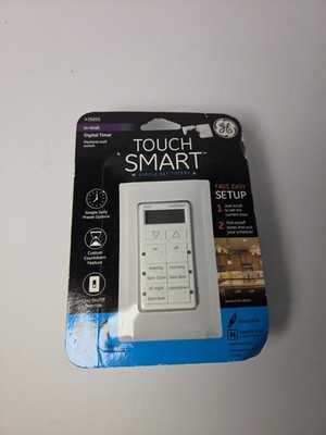 My Touch Smart Simple Set In-Wall Programmable Digital Timer White 25055 New