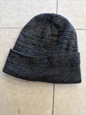 Unbranded Black And Silver Beanie One size Hat