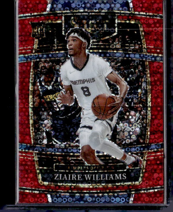 2021-22 Panini Select #86 Ziaire Williams Red Disco Prizms #/49