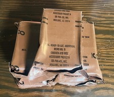 Vintage Military MRE Lot Of 5 Meal Ready To Eat Date 8-1993 Sealed