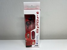 JVC HA-ENR15-B Gumy Sport Secure Fit Earbuds - Mic - In-line Remote Black/Red 