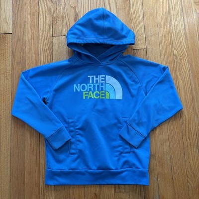 The North Face Boys Hoodie Blue Polyester Size Medium 10-12