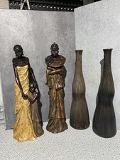 Afrika Ethno Deko Set Figuren Und Vasen 