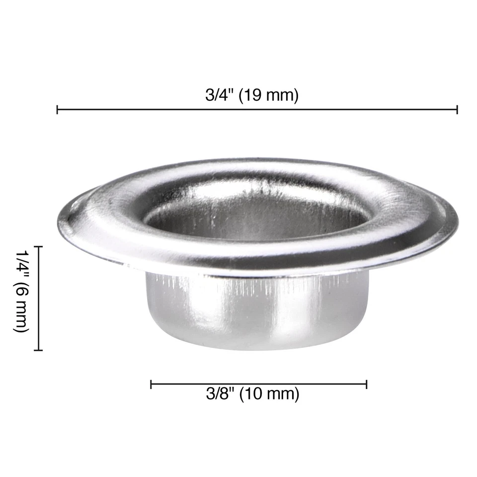 Yescom 10000 pcs Grommet Kit 3/8 inch Size #2 Nickel Eyelets for Fabric Tarp - image 2 of 4