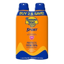 Banana Boat Sport Ultra SPF 50 Sunscreen Spray Banana Boat Sunscreen Spray SPF