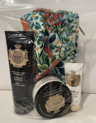 Perlier 3-piece Imperial Honey Bath & Body  Set with Bag-NEW SEALED