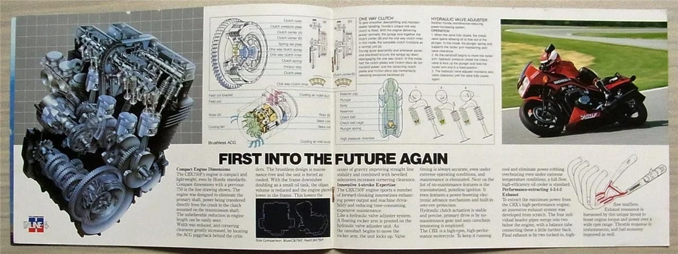 HONDA CBX750F Motorcycle Sales Brochure 1984 Ref 2C4030 - Image 3 of 4