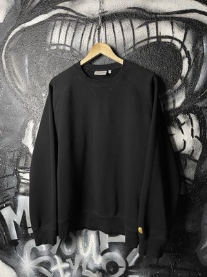 Carhartt WIP Chase Sweat Basic Black Sweatshirt Men s Size L