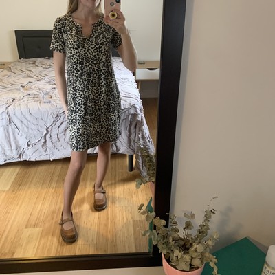 Cable \u0026 Gauge Leopard Print Dress Size 