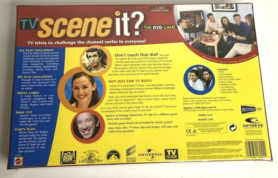 SCENE IT- The TV Trivia DVD Game of the Year - 2005-NEW SEALED - Image 2 of 3