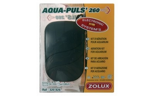 Pompe à air Aquapuls 260 Zolux, kit complet d'oxygénation pour aquarium de 50 à 150L