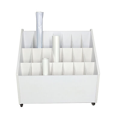 21 Slot File Storage Organizer Blueprint Architectural Plans Rolled Up Art Print